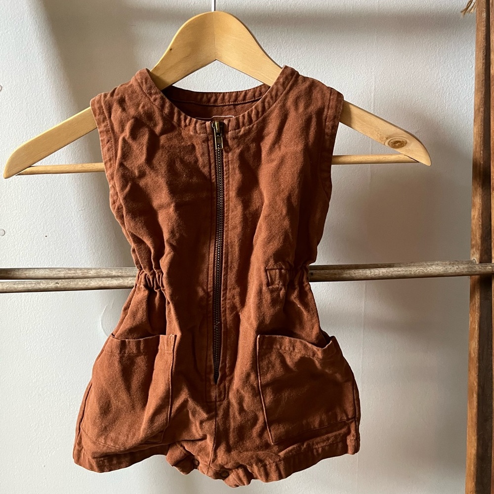 Noble Organic Tank Suit in clay